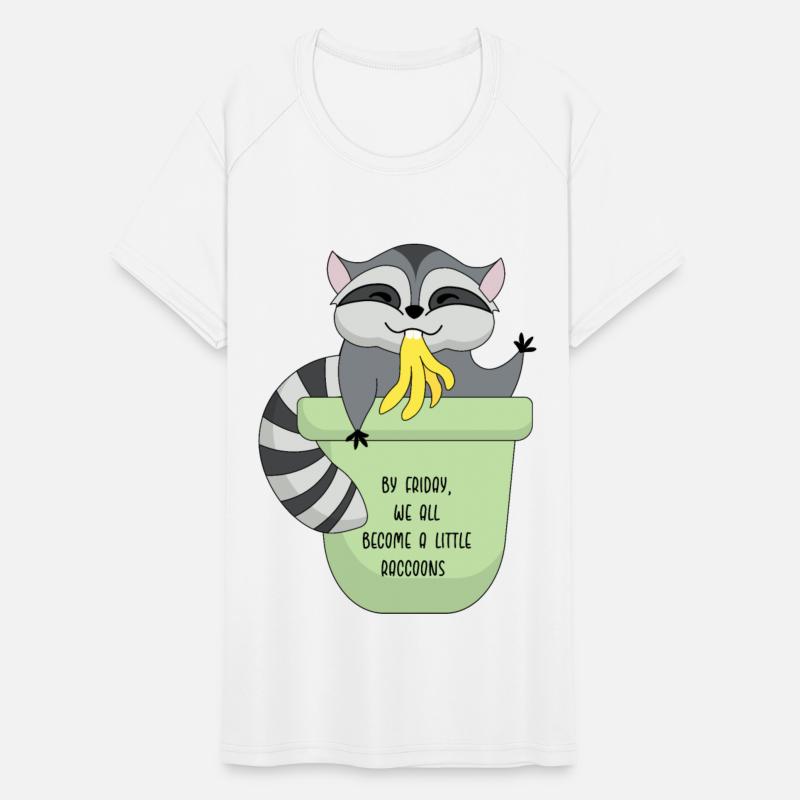 Everyone's a little raccoon by Friday. cute raccoo