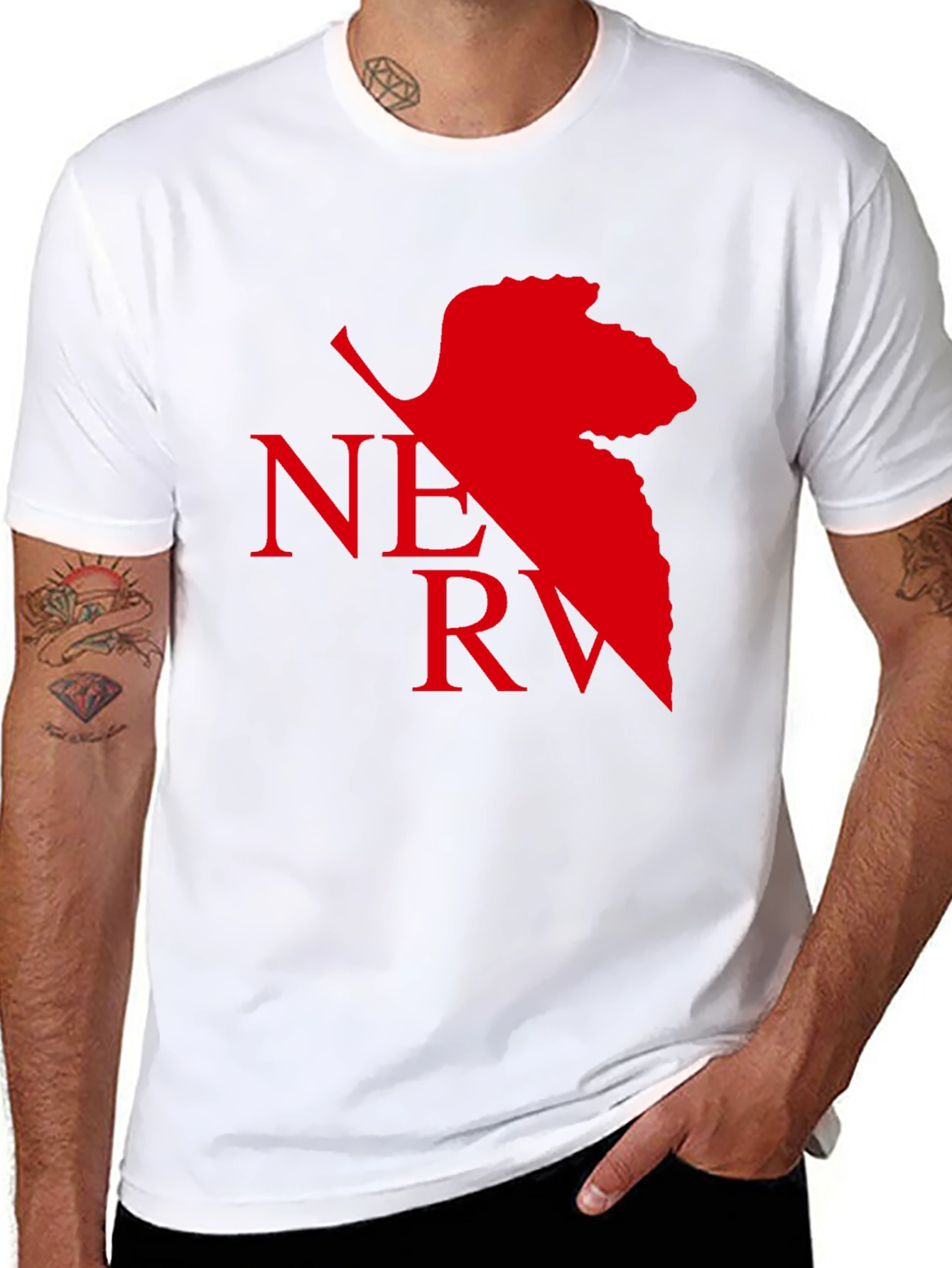 NERV Logo Black T-Shirt - Anime Inspired