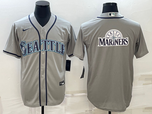 Men's Seattle Mariners Gray Replica Team Jerseys