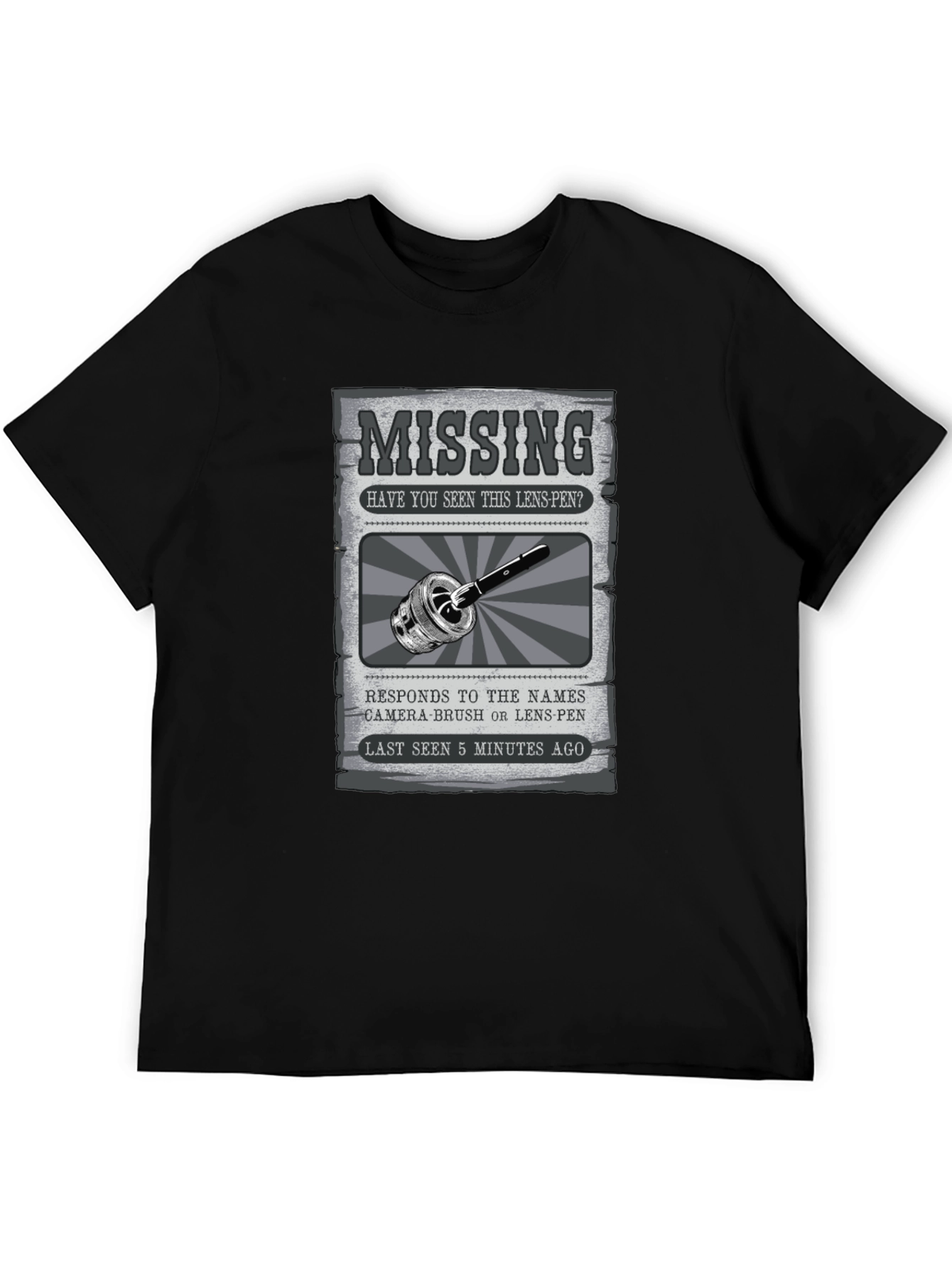 Missing Lens-Pen Graphic T-Shirt