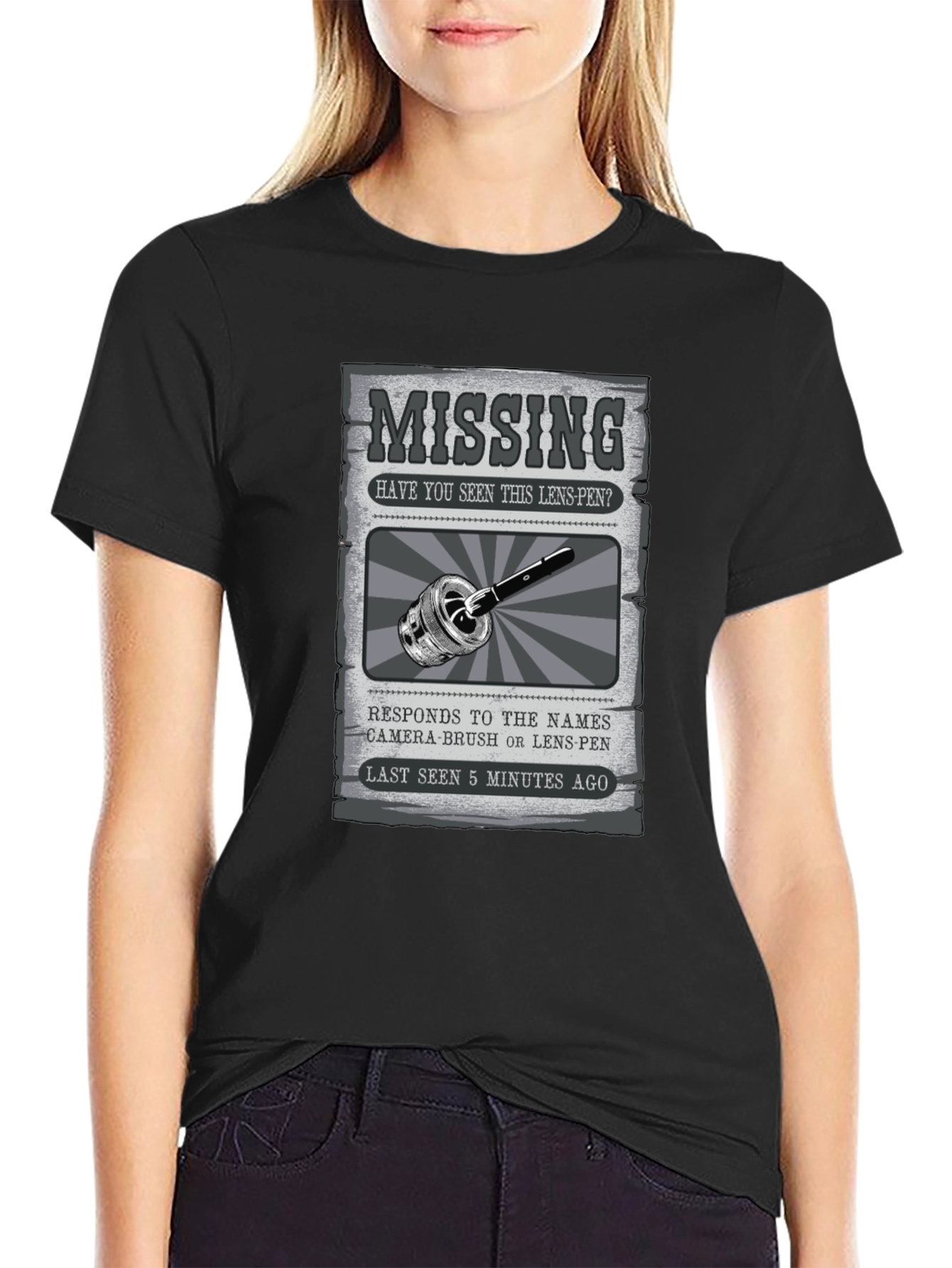 Missing Lens-Pen Graphic T-Shirt