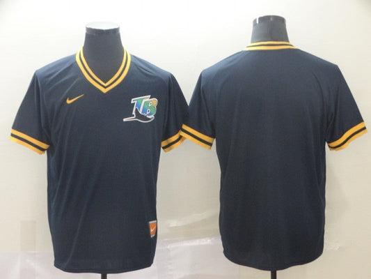 Men's Tampa Bay Rays Navy Replica Blank Jerseys