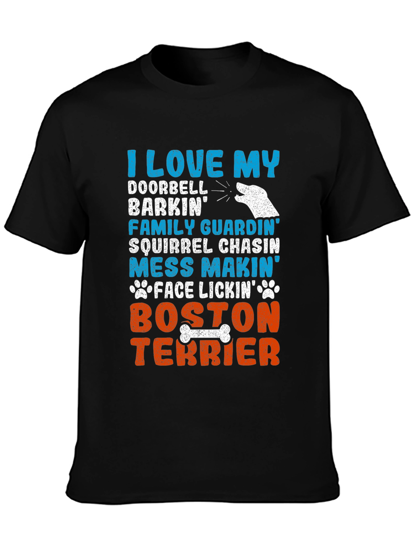 I Love My Boston Terrier Dog Breed Graphic T-Shirt