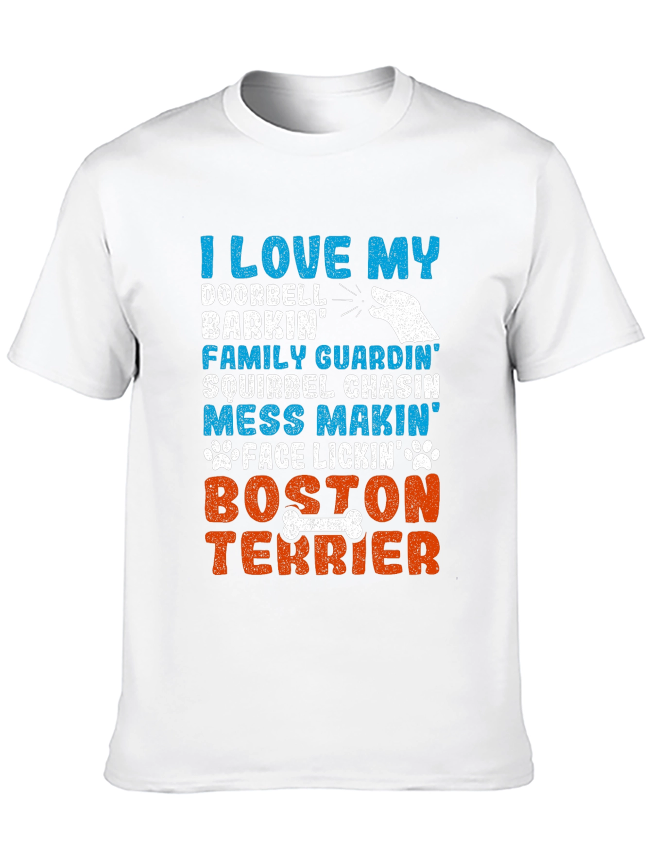 I Love My Boston Terrier Dog Breed Graphic T-Shirt