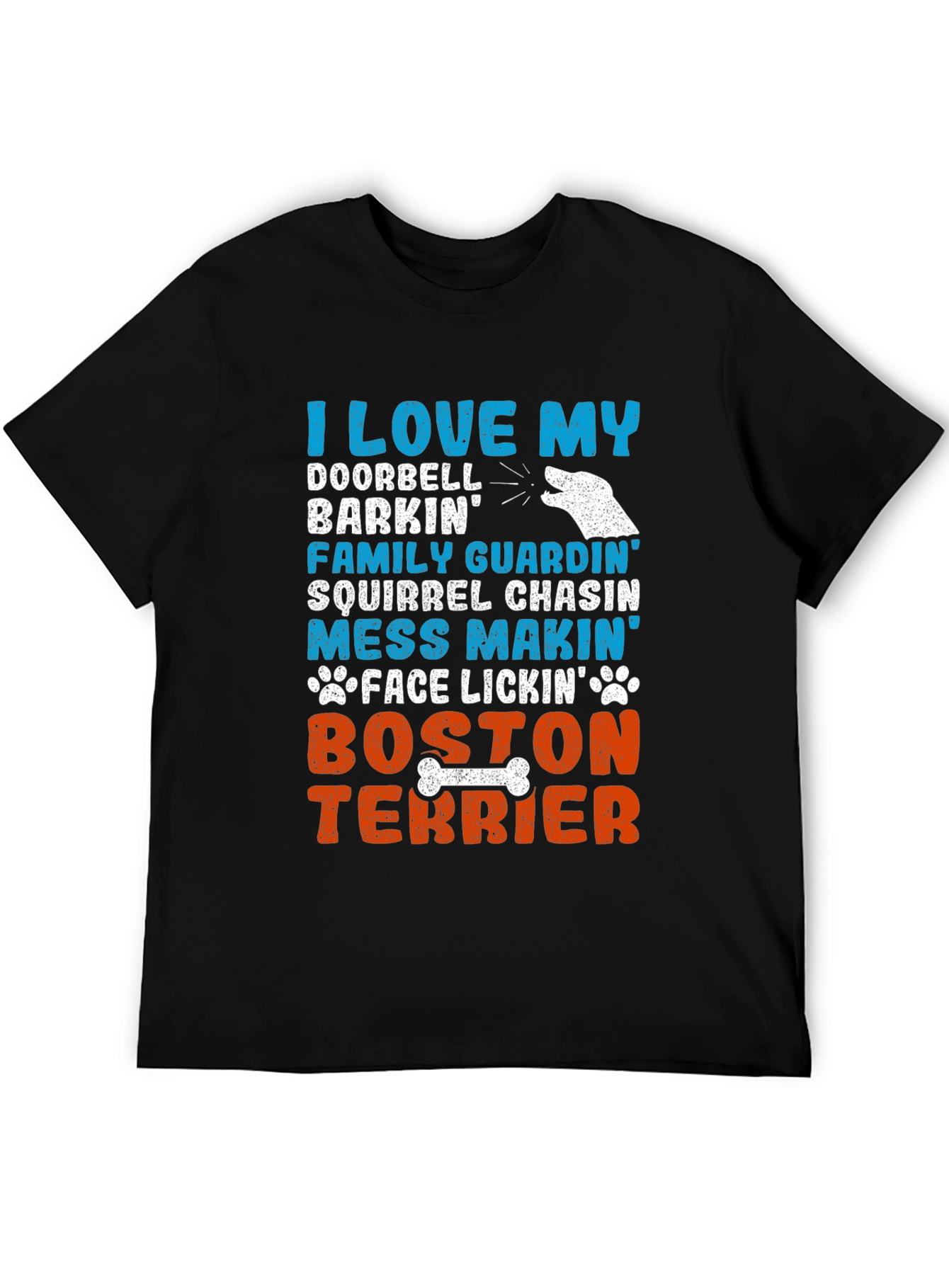 I Love My Boston Terrier Dog Breed Graphic T-Shirt