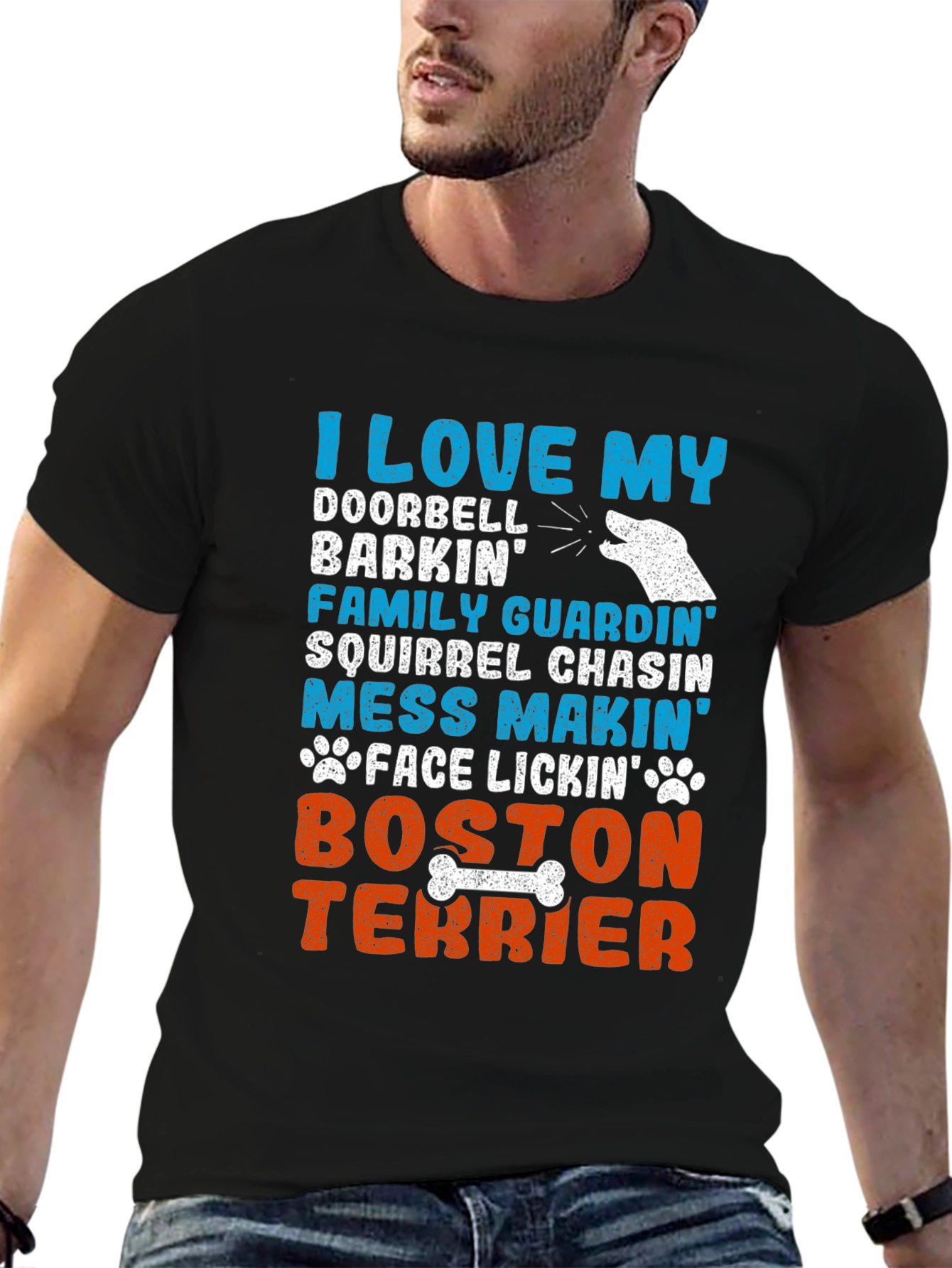 I Love My Boston Terrier Dog Breed Graphic T-Shirt