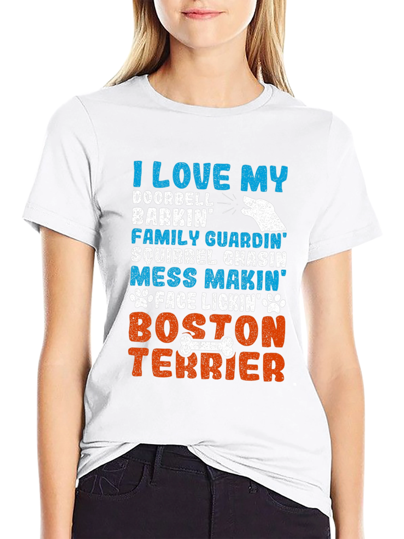 I Love My Boston Terrier Dog Breed Graphic T-Shirt