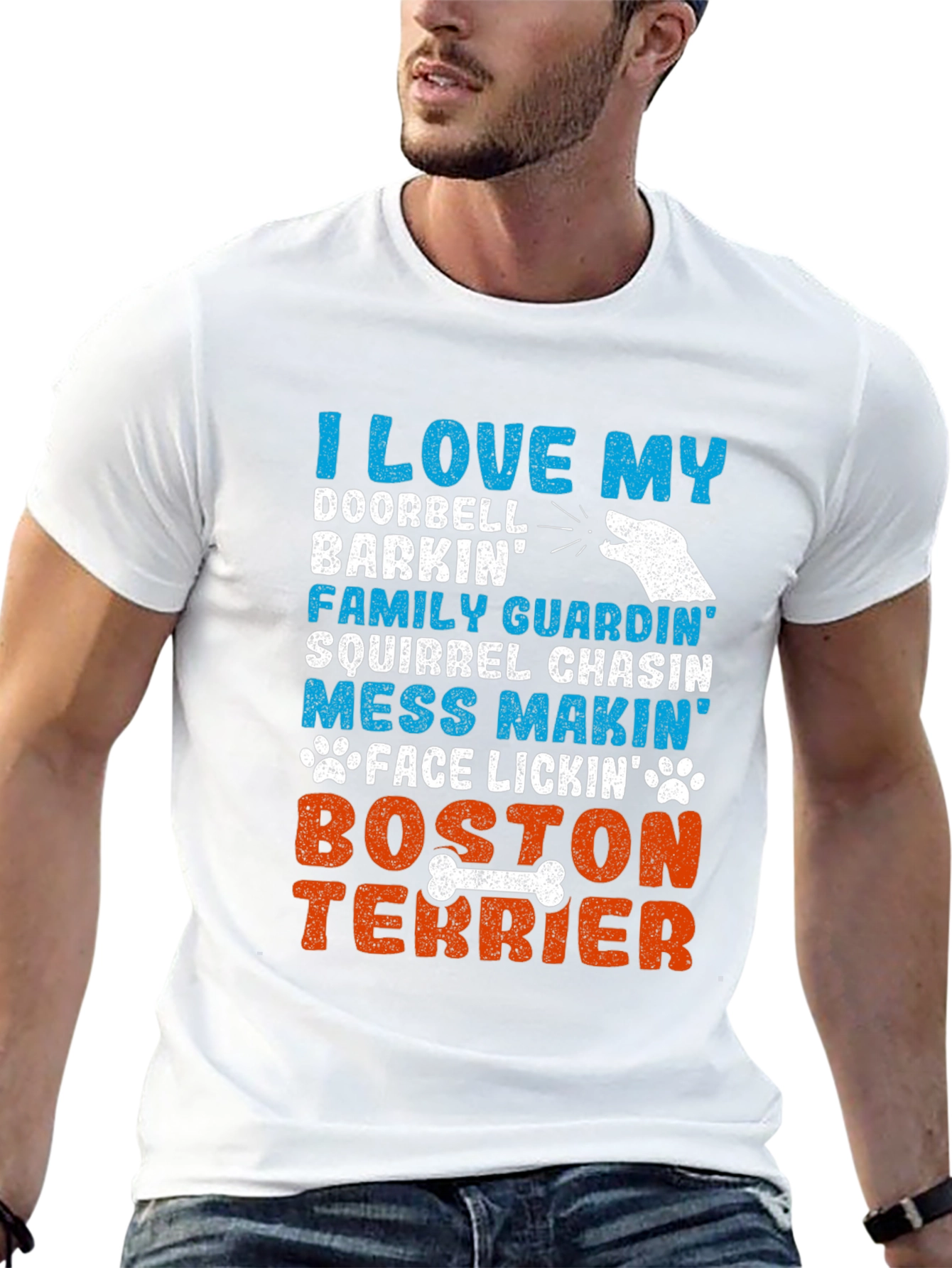 I Love My Boston Terrier Dog Breed Graphic T-Shirt