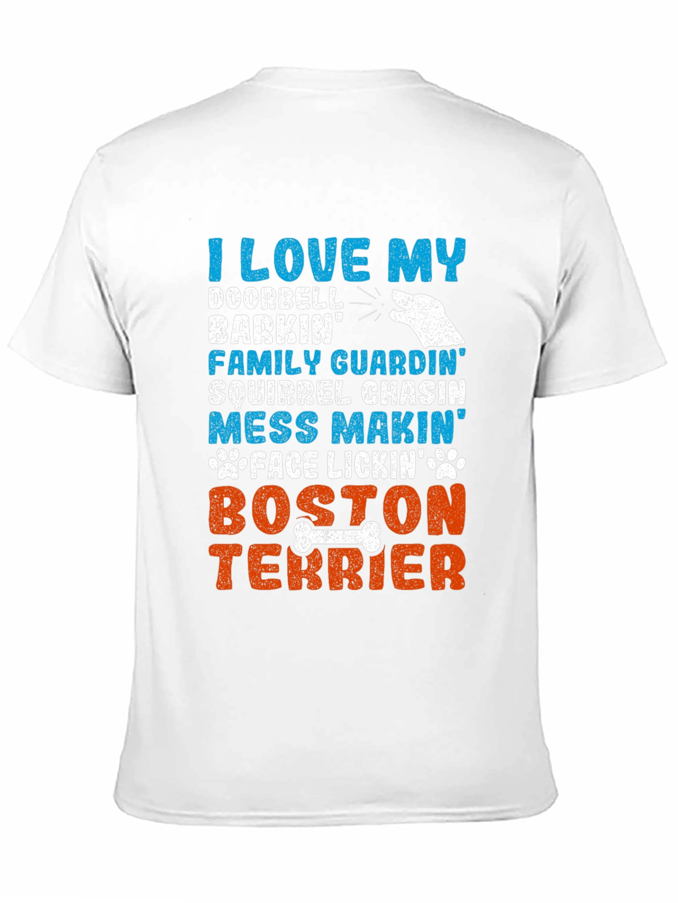 I Love My Boston Terrier Dog Breed Graphic T-Shirt