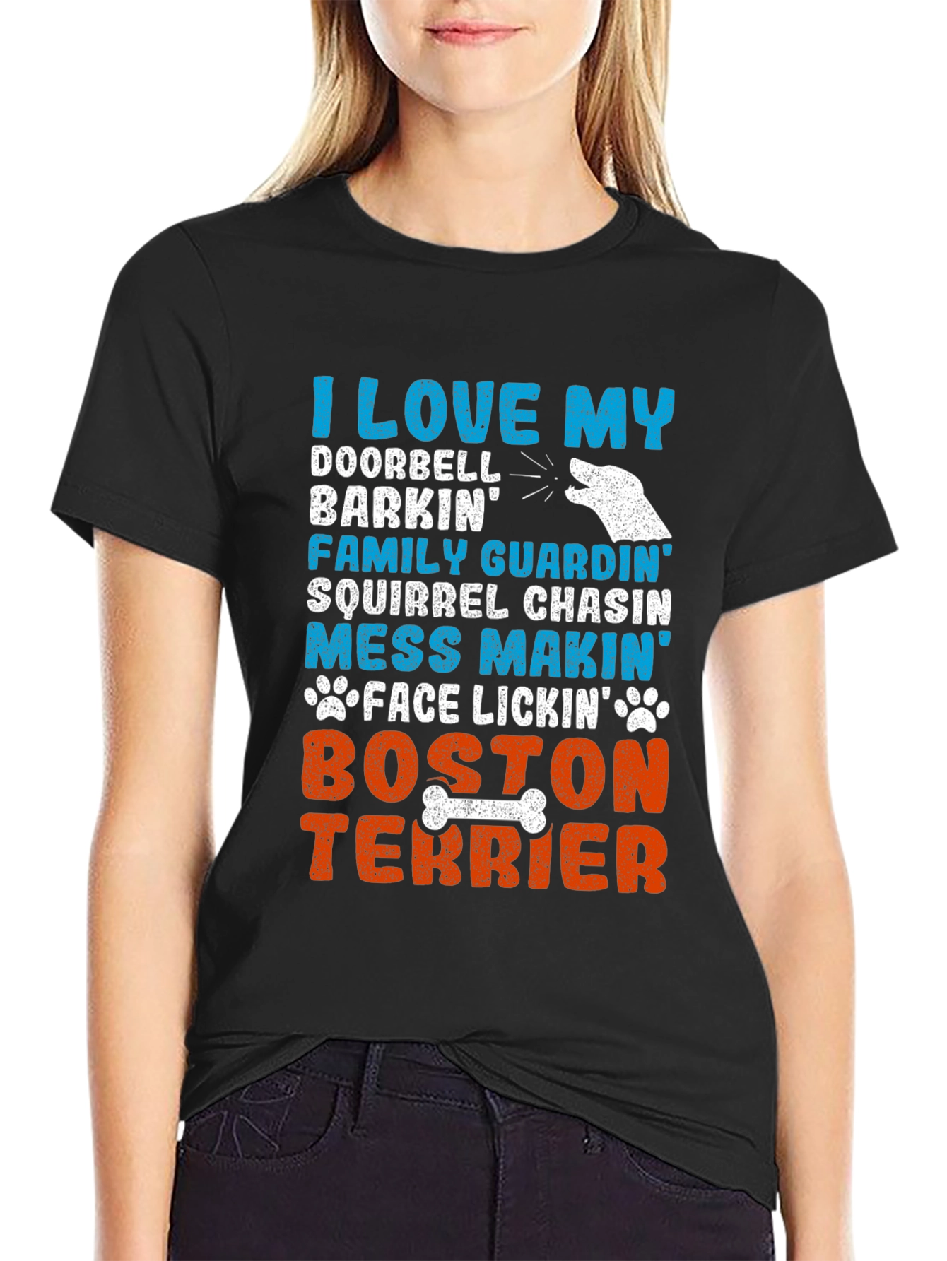 I Love My Boston Terrier Dog Breed Graphic T-Shirt