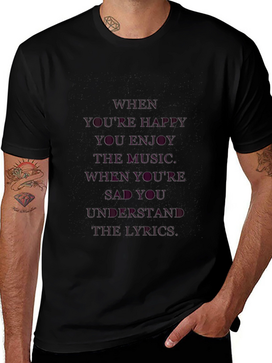 Music Lovers Graphic Tee - Enjoy the Music