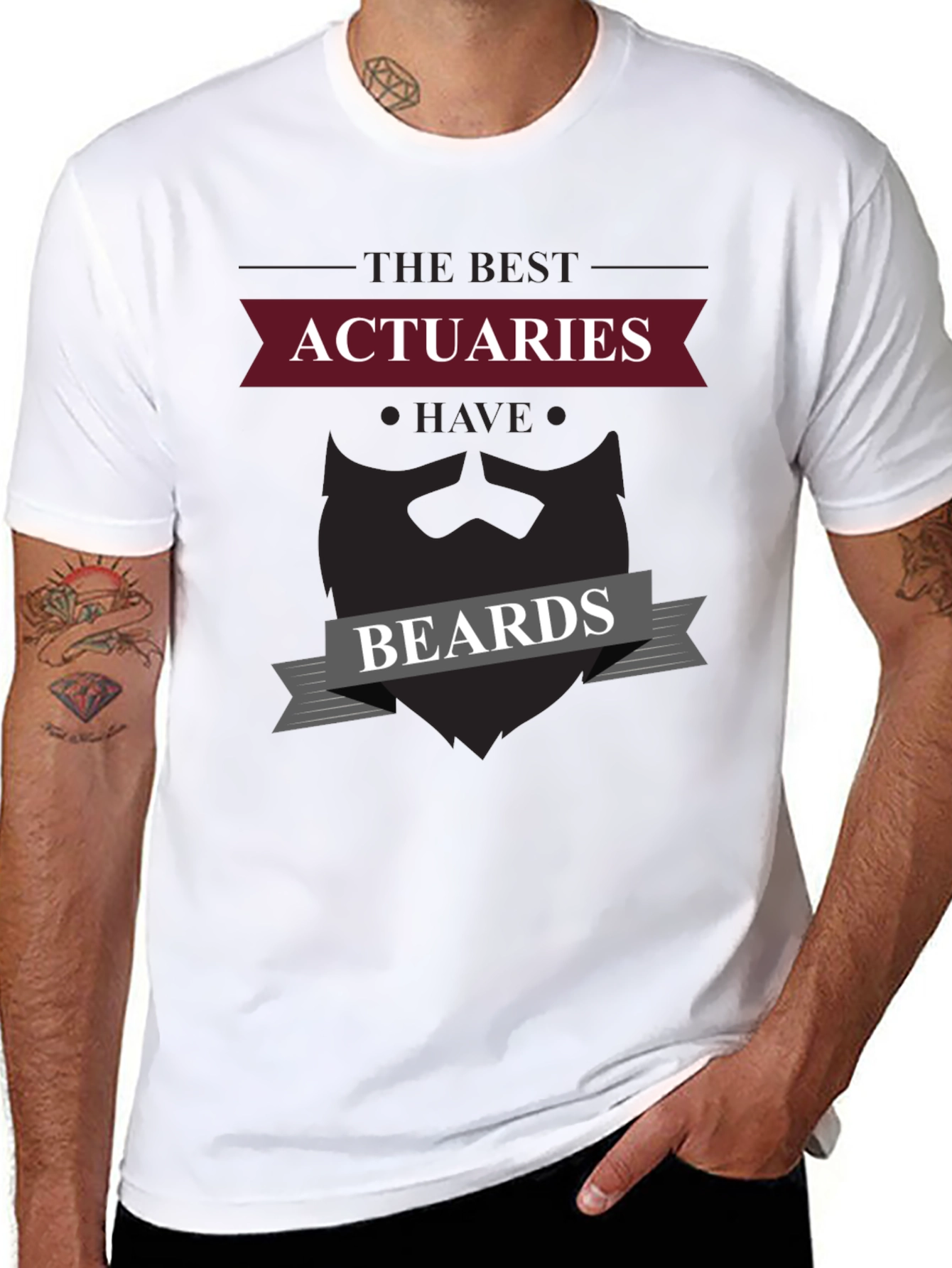 Bearded Actuaries Graphic T-Shirt