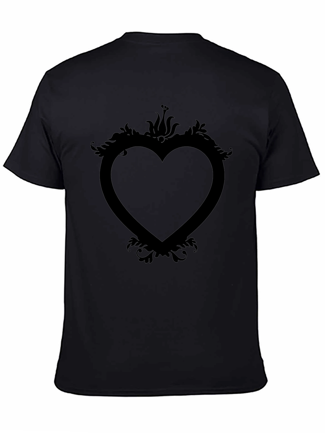 Heart Frame Graphic Tee - Modern Style