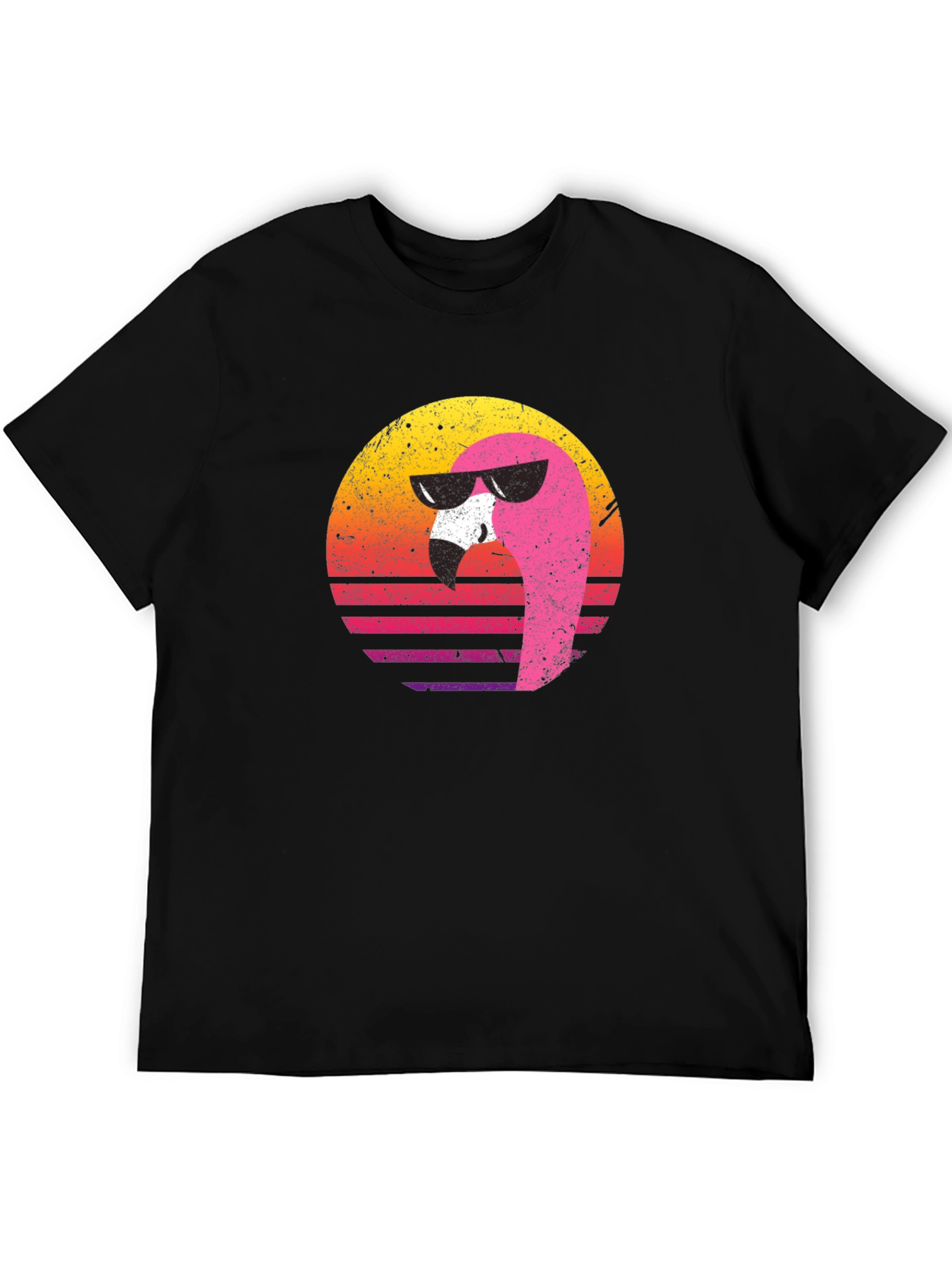 Retro Flamingo Graphic Tee - Cool Summer Vibes