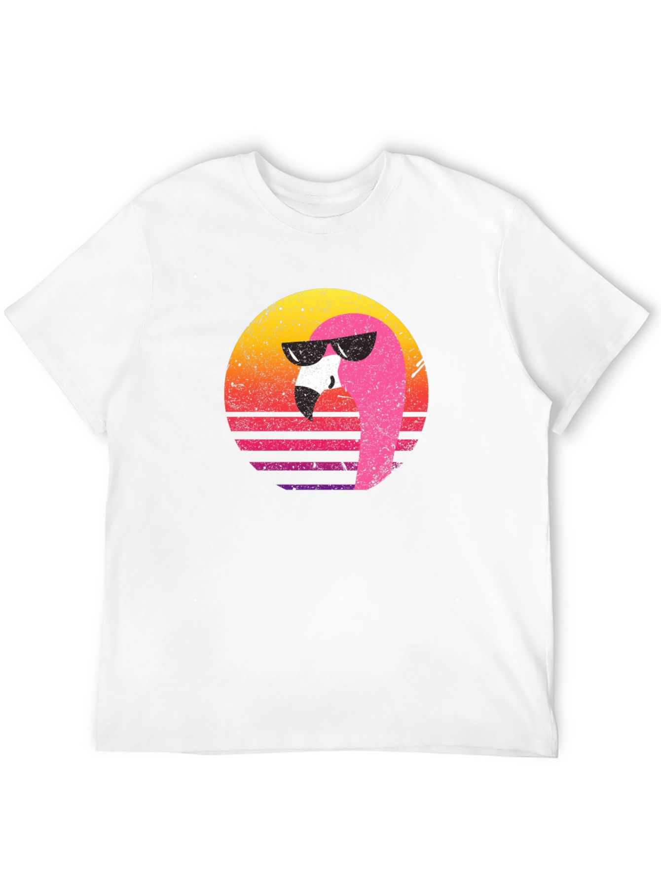 Retro Flamingo Graphic Tee - Cool Summer Vibes