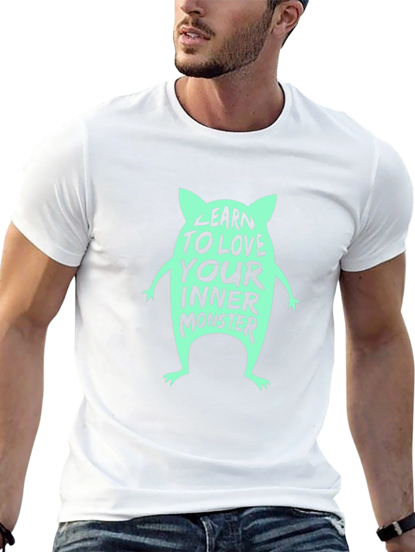 Learn to Love Your Inner Monster Black T-Shirt