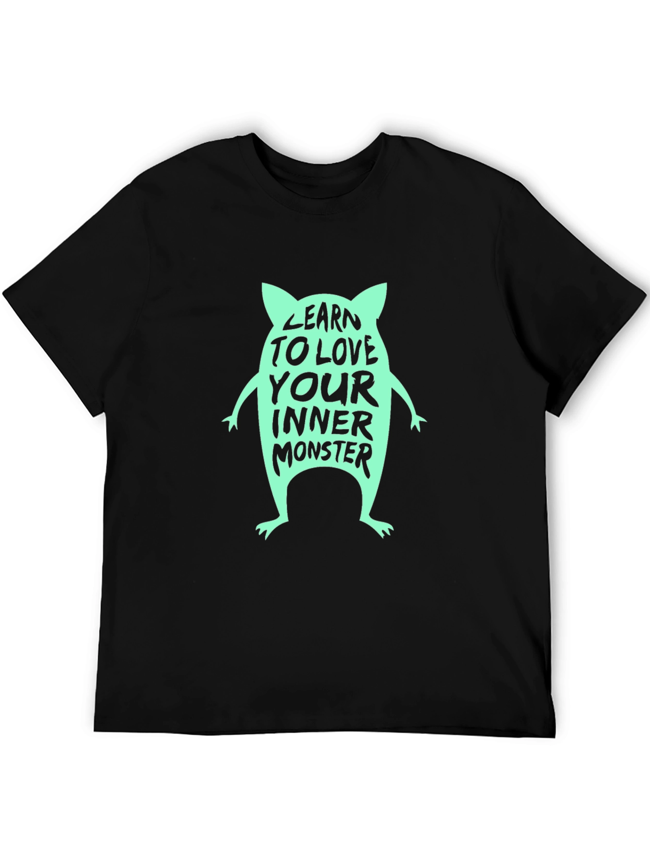 Learn to Love Your Inner Monster Black T-Shirt