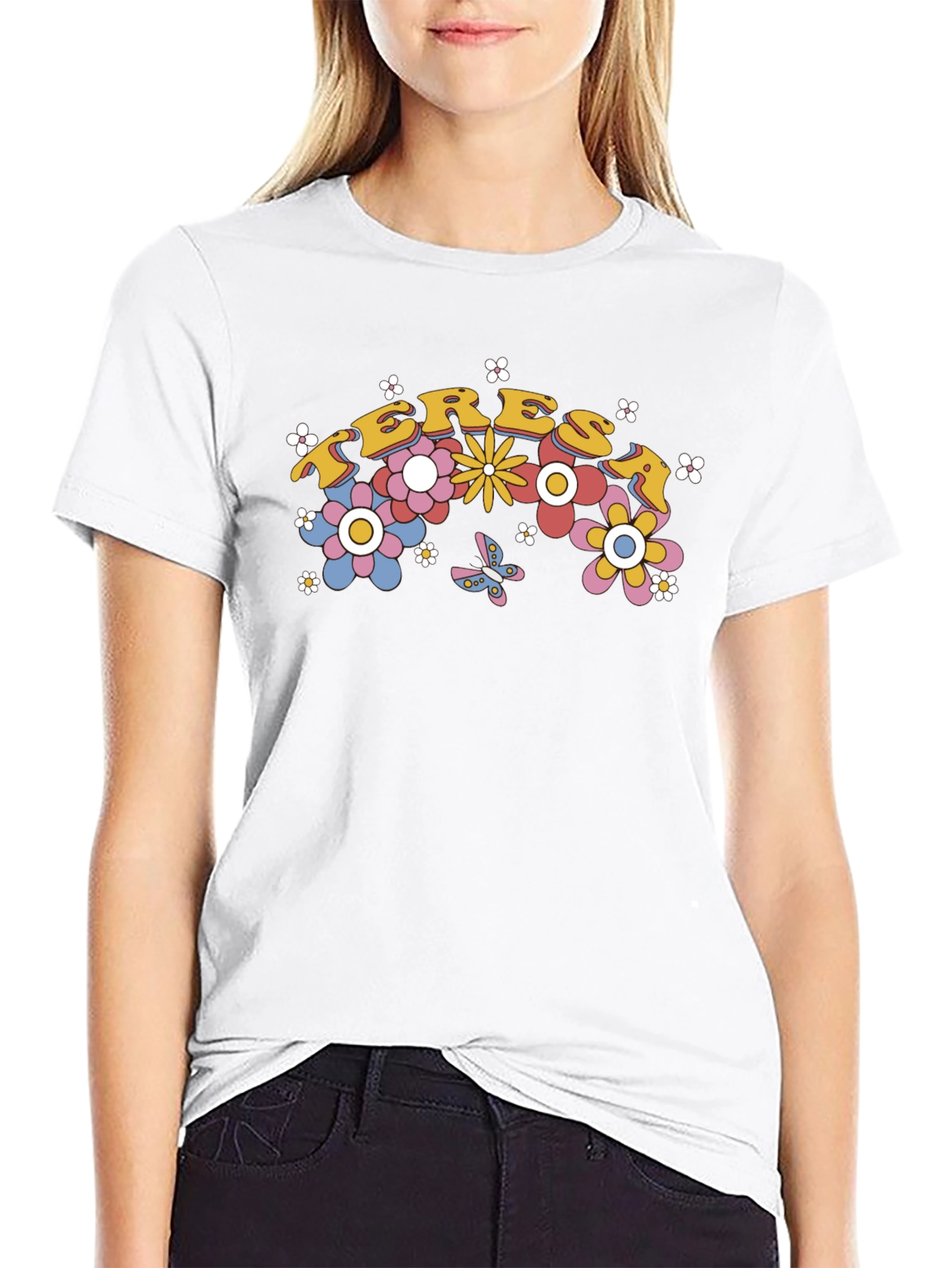 Retro Floral T-Shirt - Terese