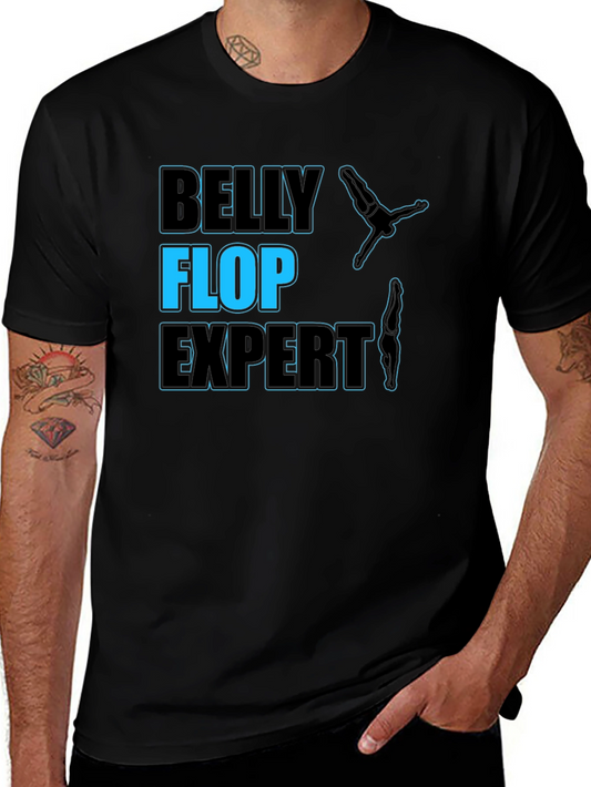 Belly Flop Expert T-Shirt - Funny Dive Design