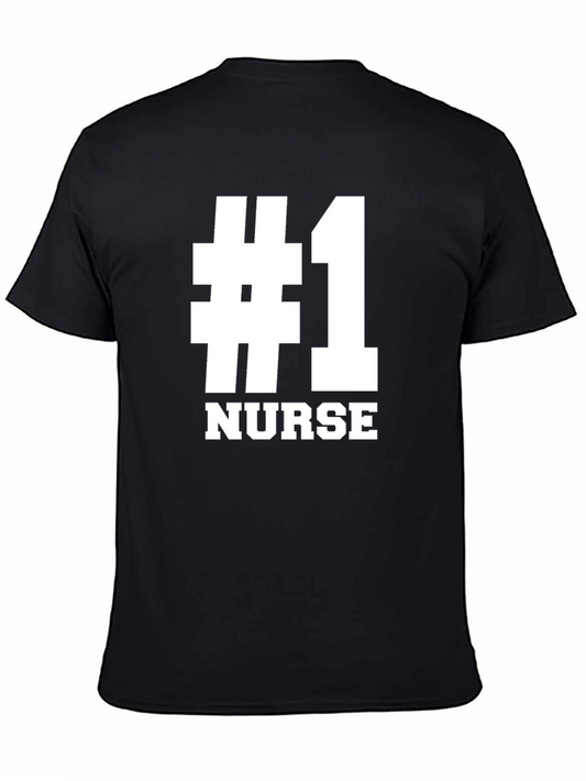 #1 Nurse Graphic T-Shirt - Gift for Nurses