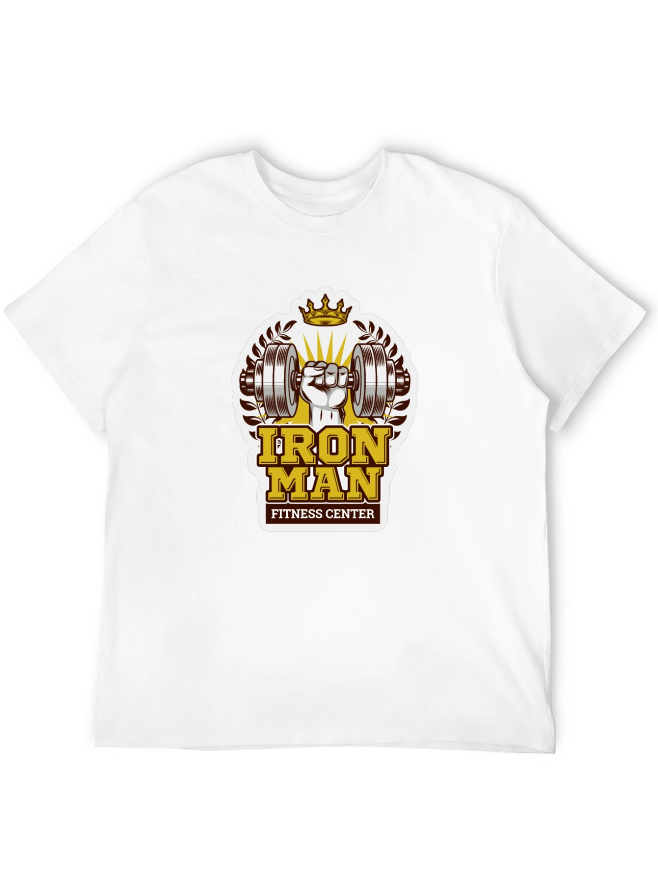 Iron Man Fitness Center Graphic T-Shirt