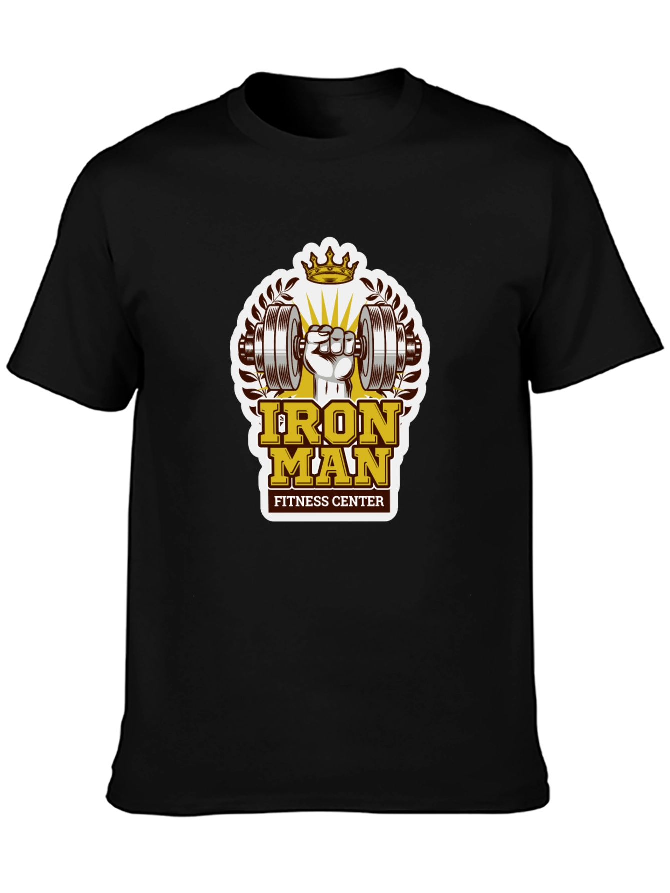 Iron Man Fitness Center Graphic T-Shirt