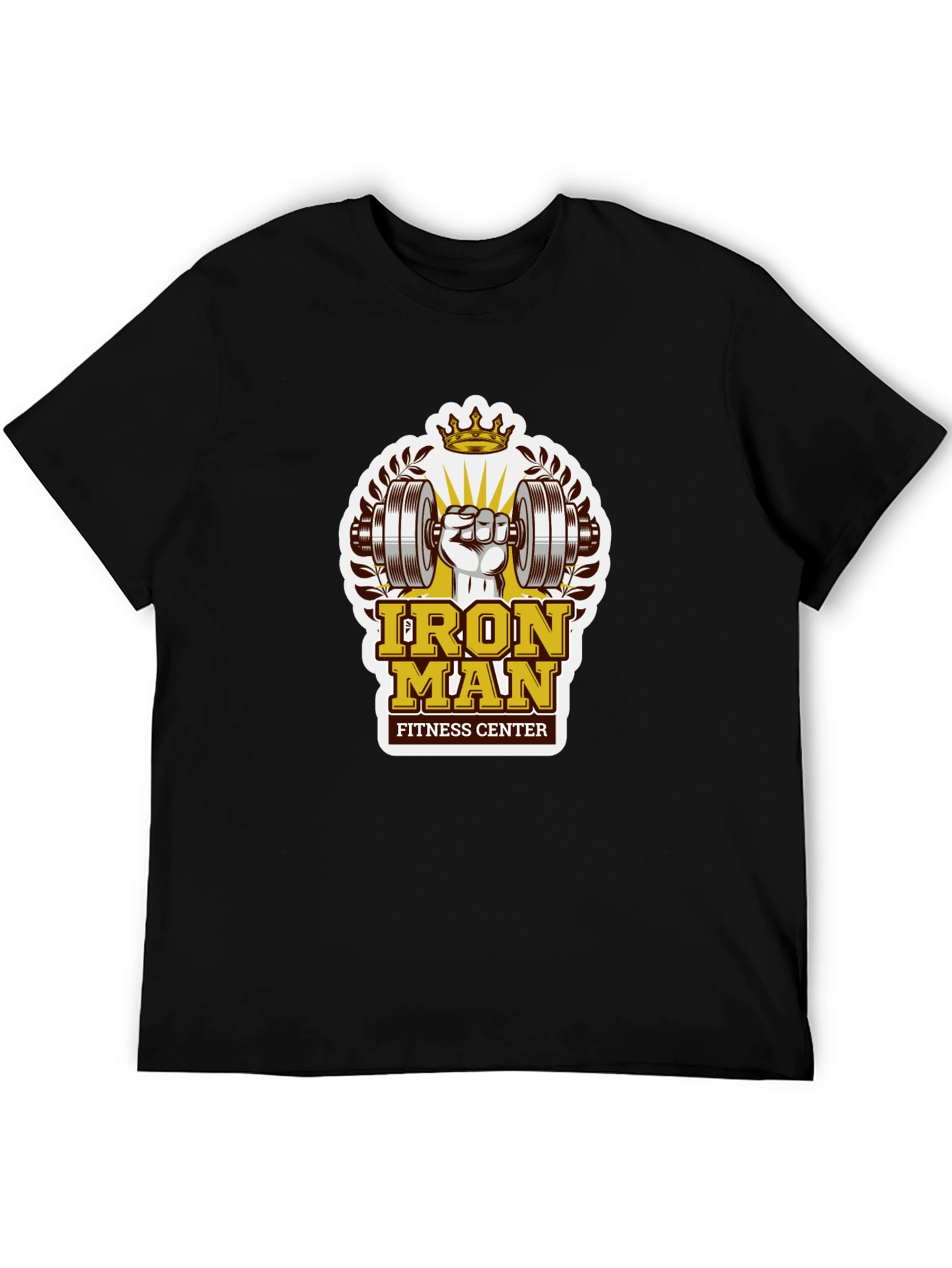 Iron Man Fitness Center Graphic T-Shirt