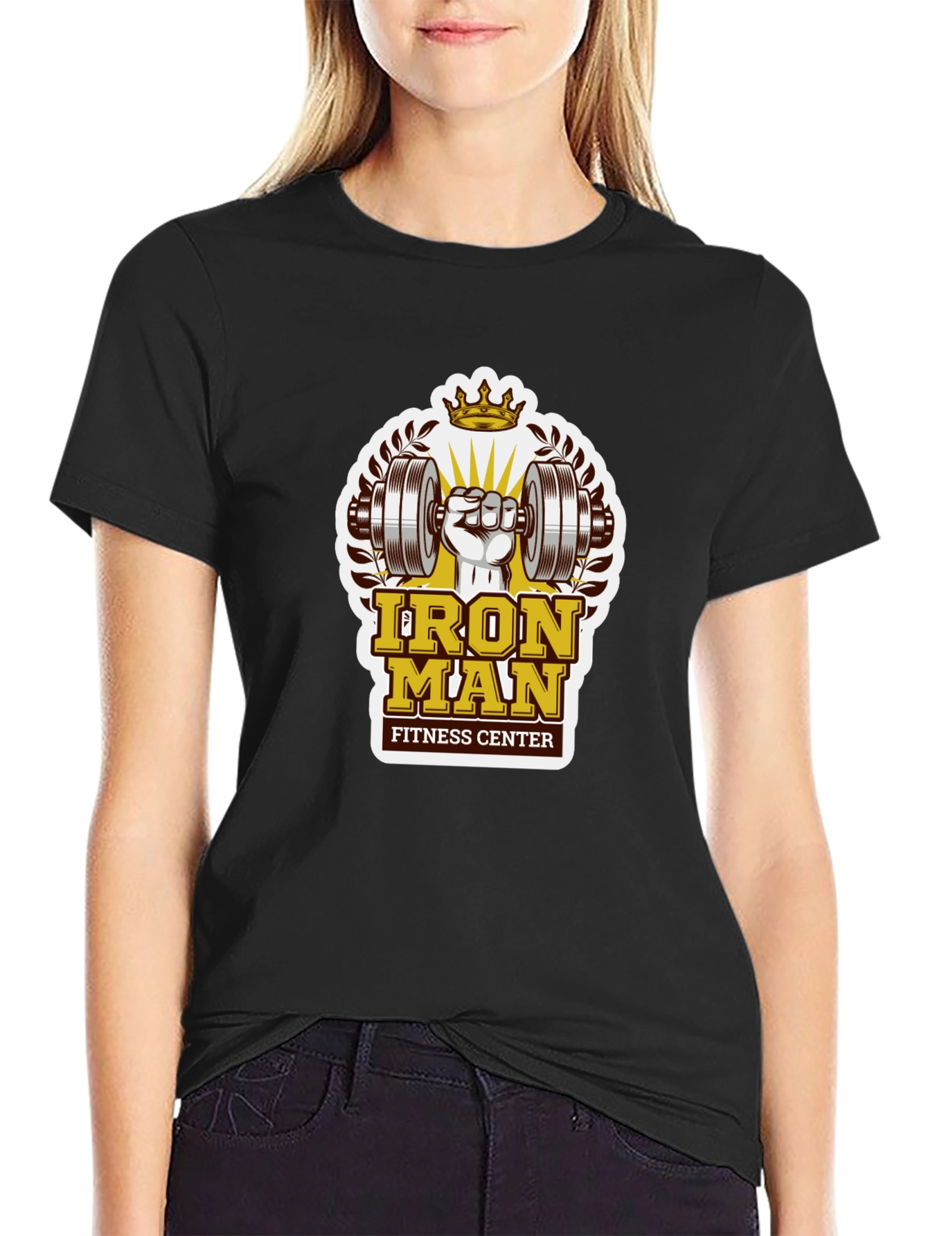 Iron Man Fitness Center Graphic T-Shirt