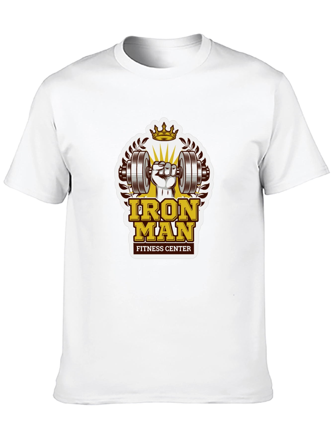 Iron Man Fitness Center Graphic T-Shirt