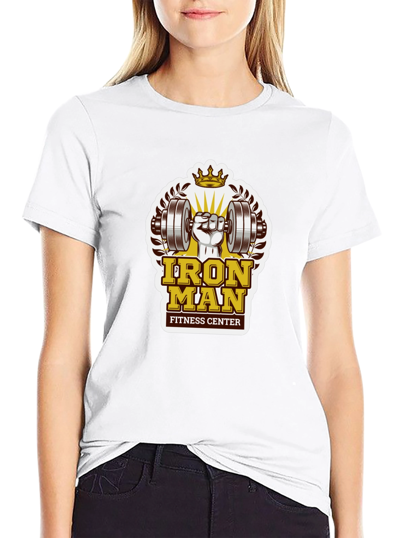 Iron Man Fitness Center Graphic T-Shirt
