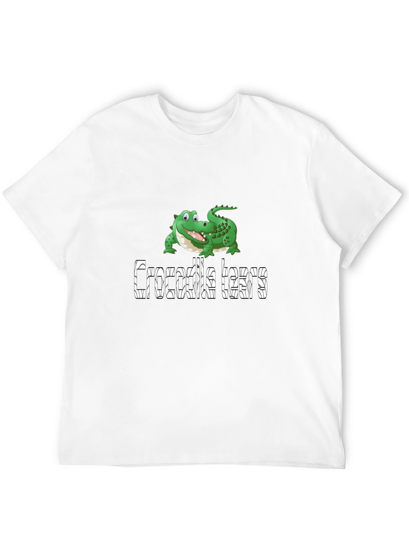 Crocodile Tears Graphic Tee - Funny Novelty T-Shirt