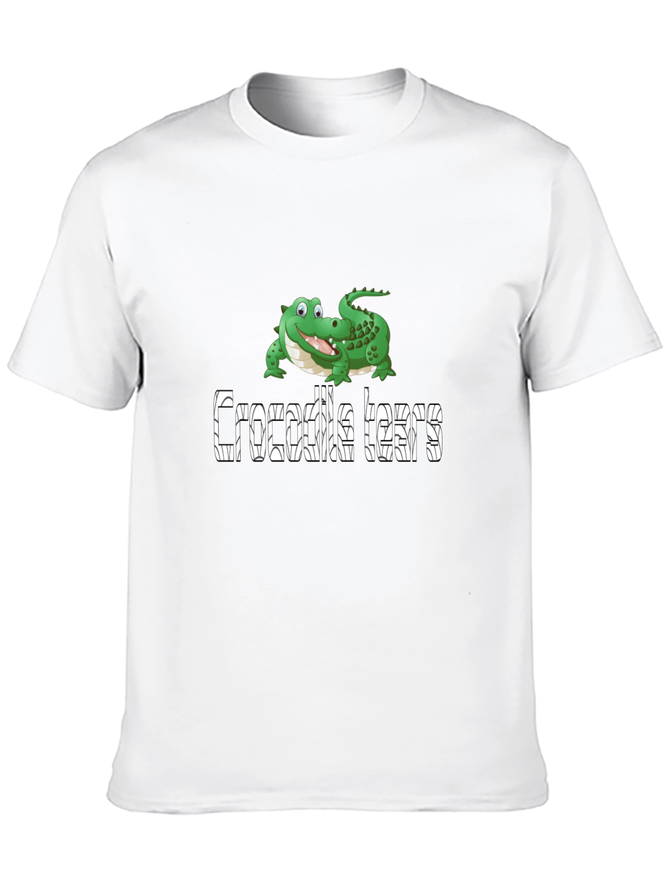 Crocodile Tears Graphic Tee - Funny Novelty T-Shirt