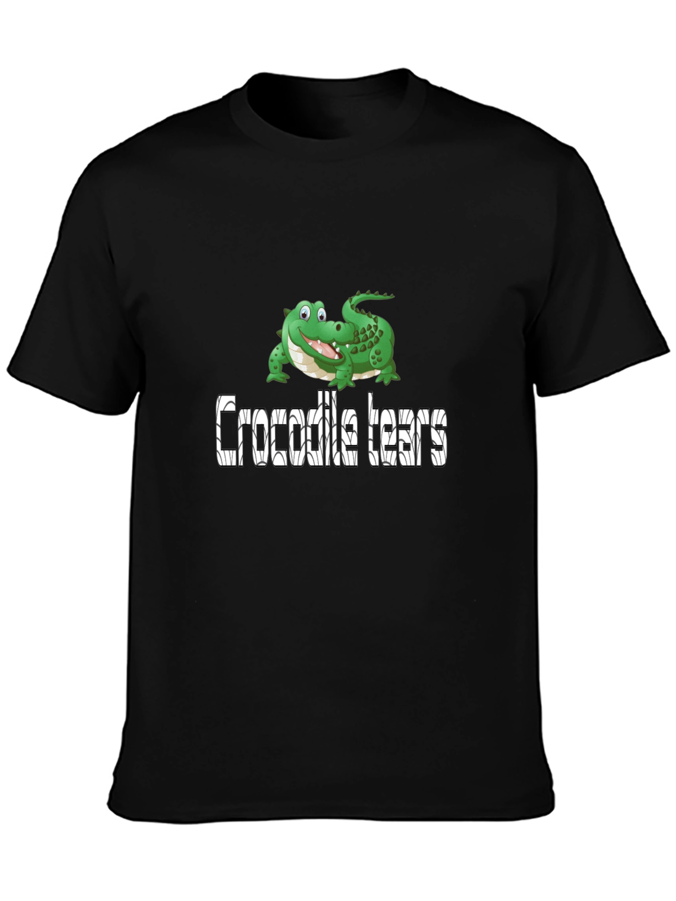 Crocodile Tears Graphic Tee - Funny Novelty T-Shirt