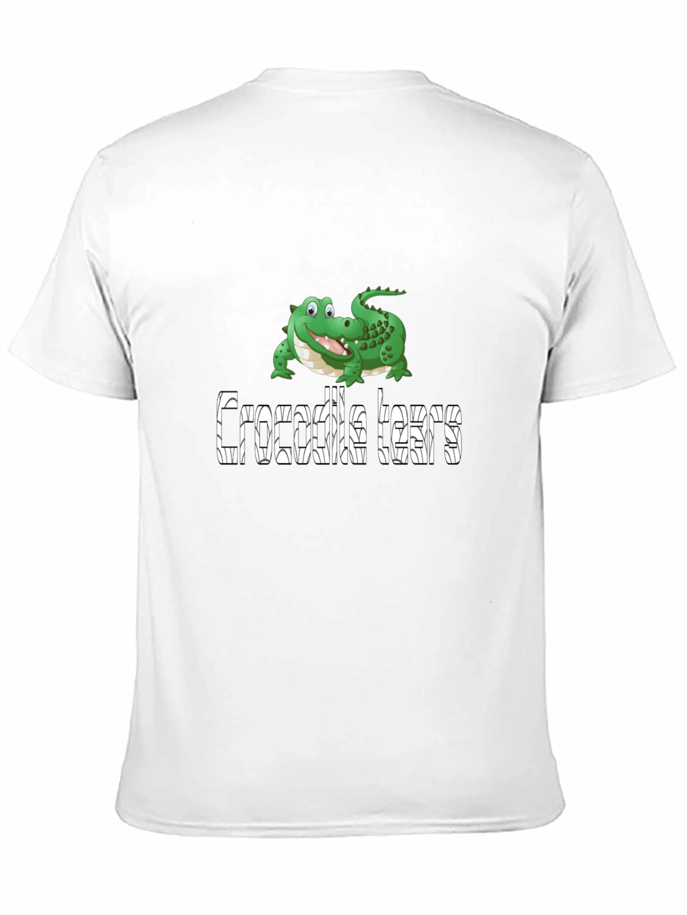 Crocodile Tears Graphic Tee - Funny Novelty T-Shirt
