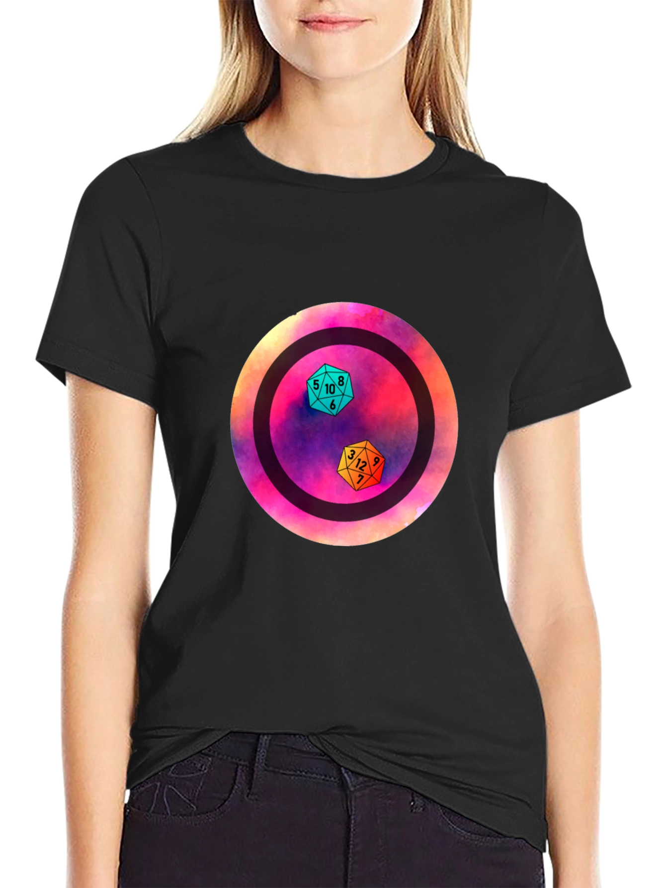 D&D Dice Graphic Tee - Gamer Apparel