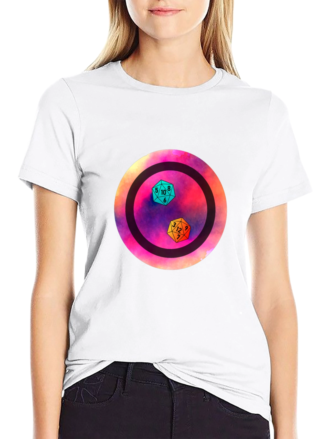 D&D Dice Graphic Tee - Gamer Apparel