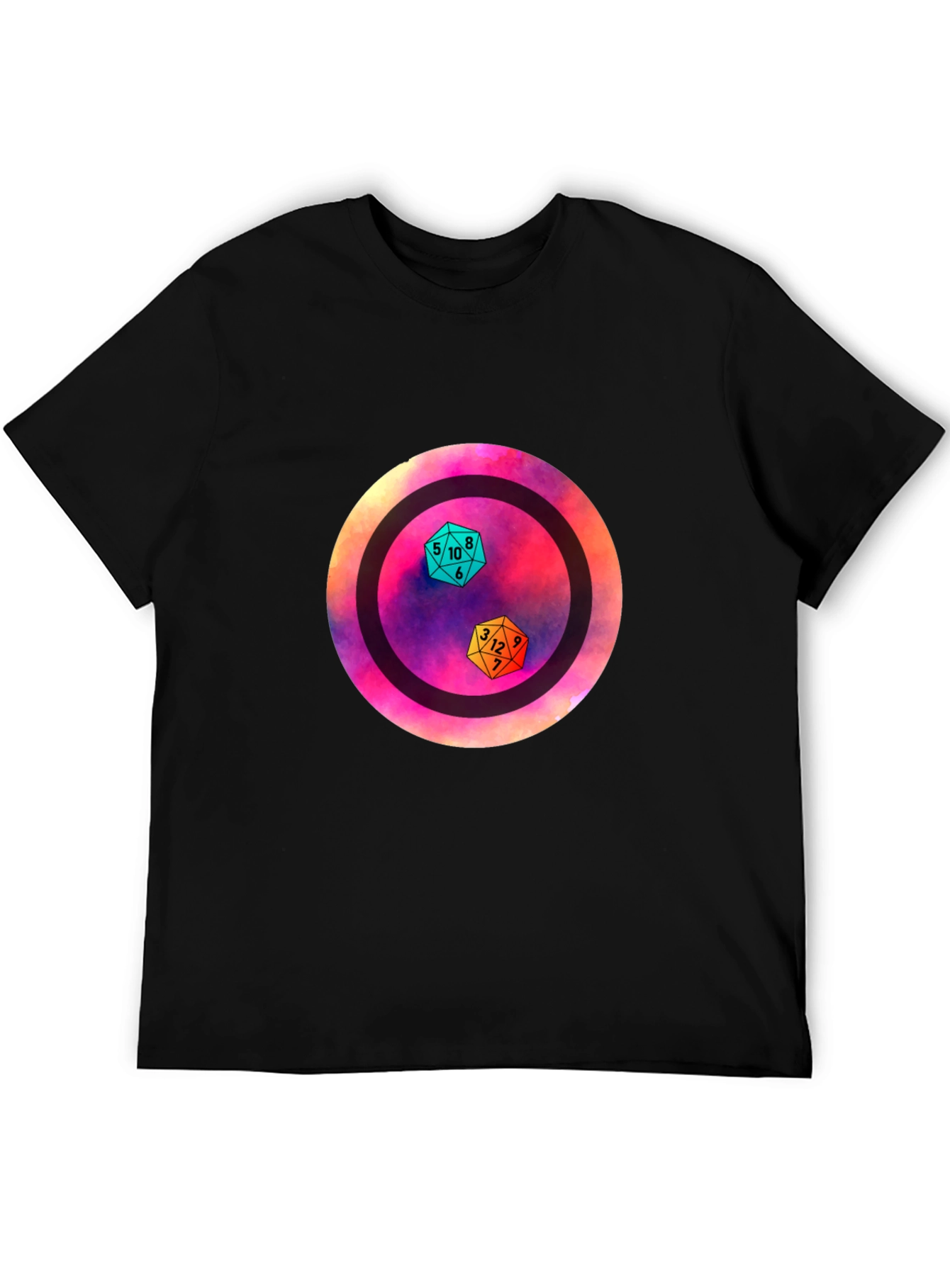 D&D Dice Graphic Tee - Gamer Apparel