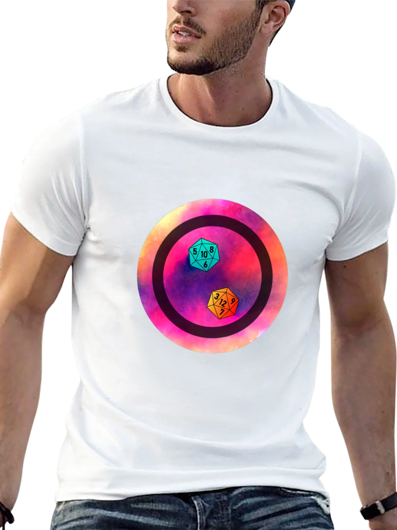 D&D Dice Graphic Tee - Gamer Apparel