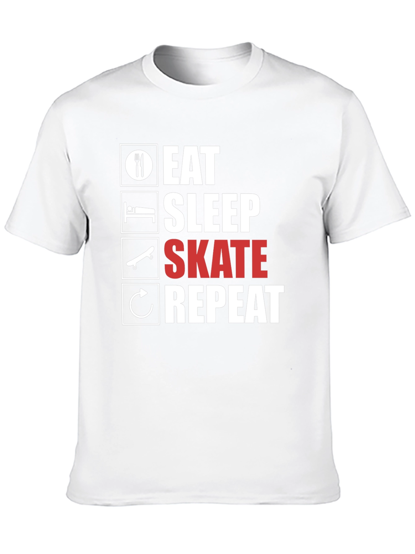 Eat Sleep Skate Repeat Graphic Tee