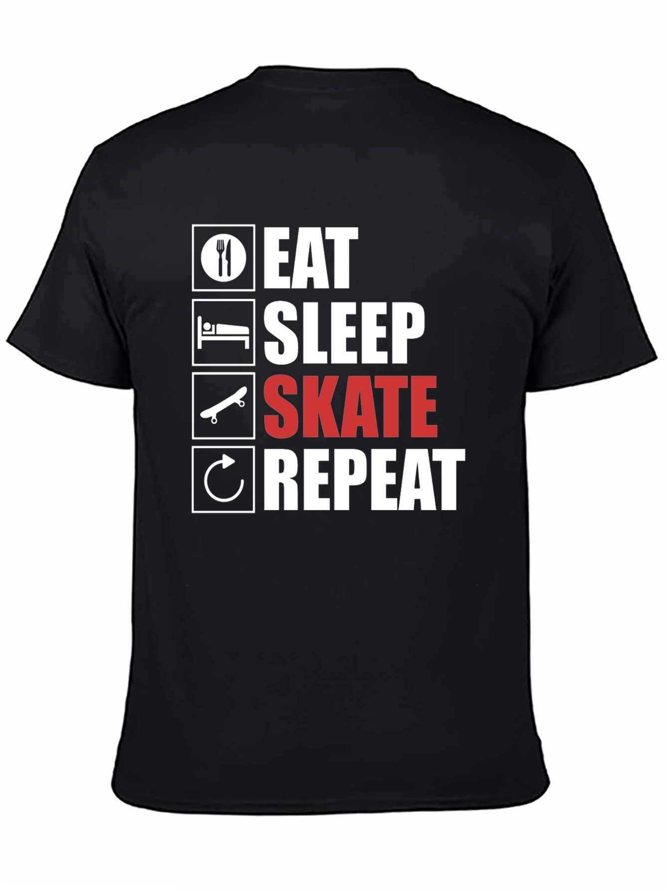 Eat Sleep Skate Repeat Graphic Tee