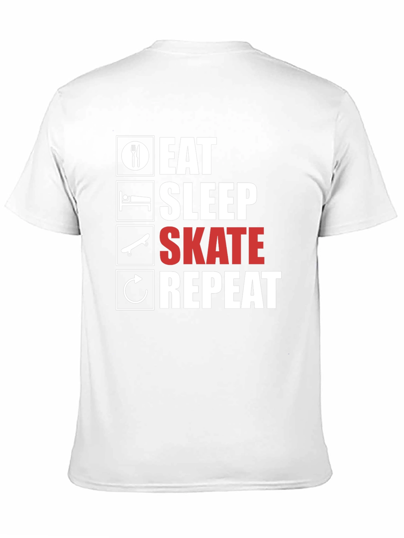 Eat Sleep Skate Repeat Graphic Tee