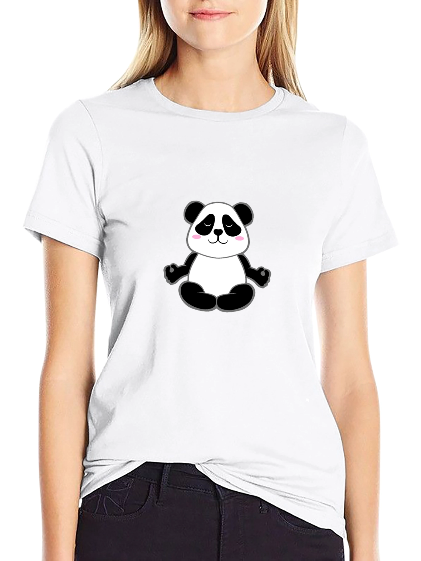 Yoga Panda Graphic Tee - Black T-Shirt