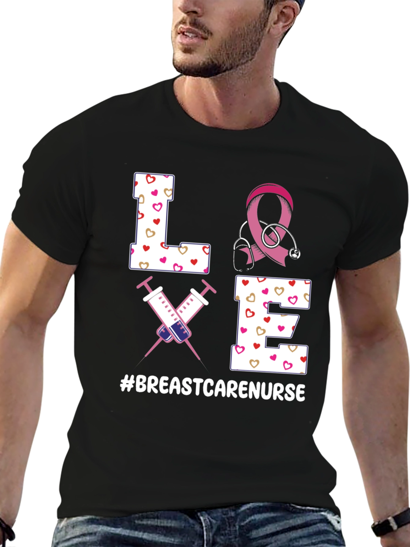 Breast Cancer Awareness Nurse T-Shirt