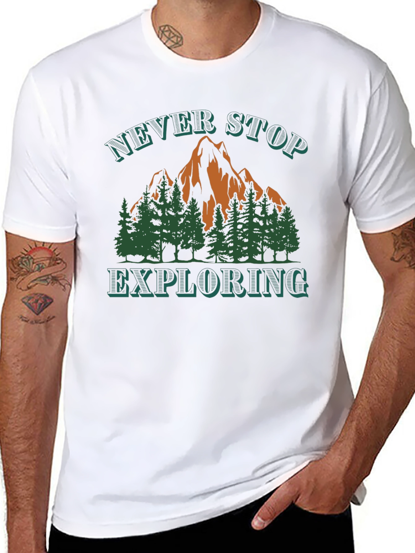 Never Stop Exploring Graphic Tee