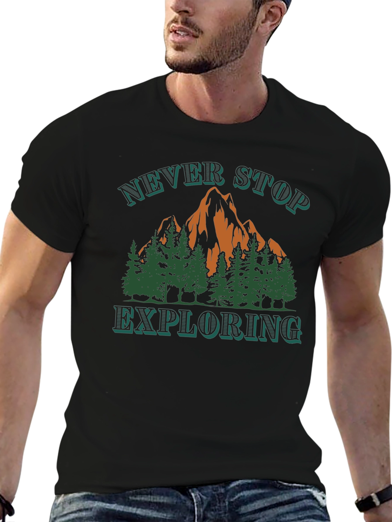 Never Stop Exploring Graphic Tee
