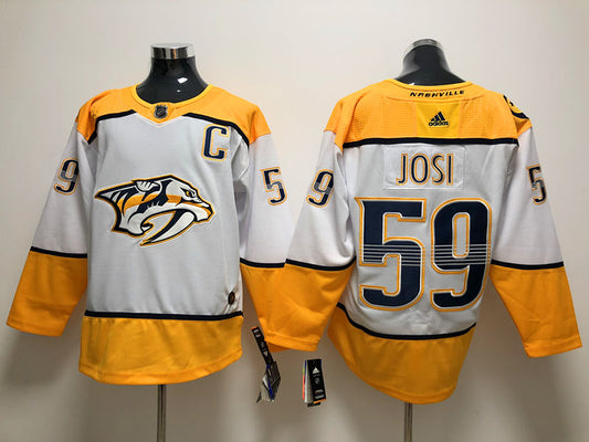 Men's Nashville Predators Roman Josi #59 White Breakaway Jerseys