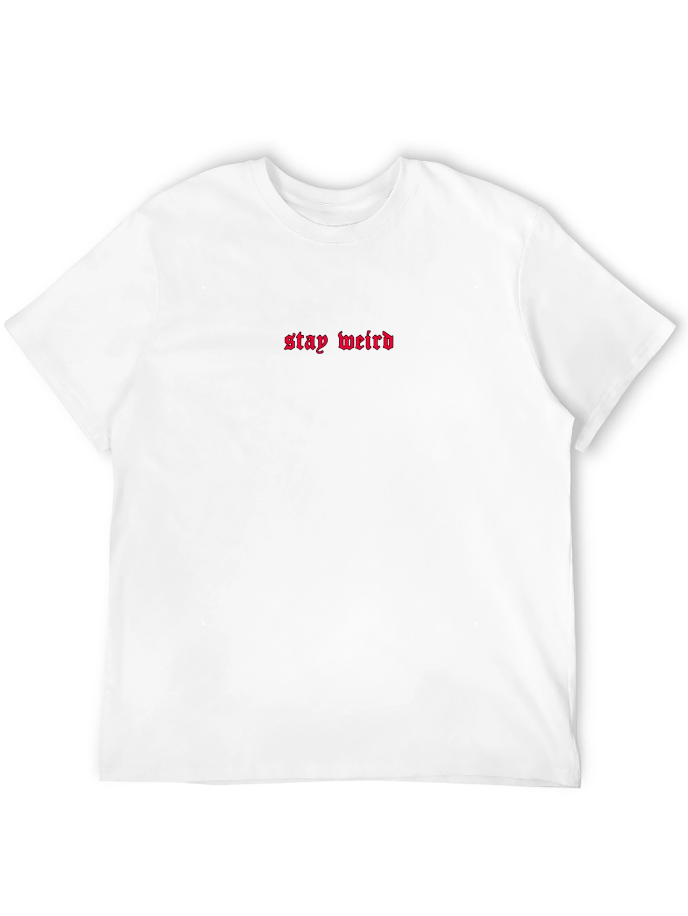 Stay Weird Black Graphic Tee