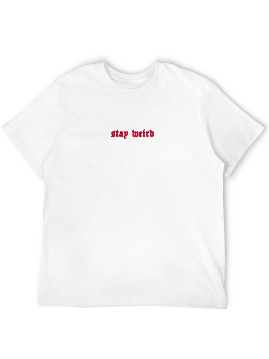 Stay Weird Black Graphic Tee