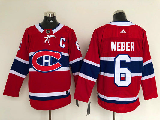 Men's Montreal Canadiens Shea Weber #6 Red Player Game Jerseys