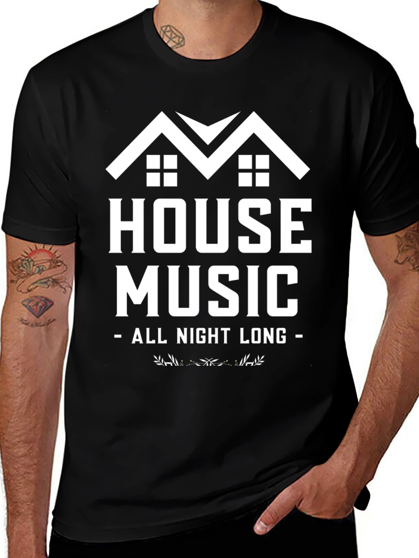 House Music All Night Long T-Shirt